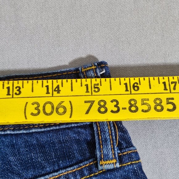 Old Navy Jeans men's size 30/32 dark wash ink blue Famous Jeans boot cut - Picture 11 of 13